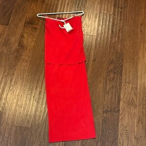Zara Women's Vibrant Red Dress